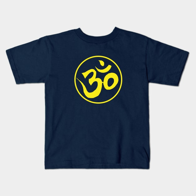 Sacred Spiritual Awakening Om Symbol Kids T-Shirt by PlanetMonkey